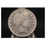 1902-O Barber Silver Half Dollar