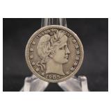 1905-O Barber Silver Quarter *Semi Key Date