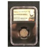 1840-O Certified Shipwreck Seated Silver Dime