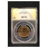 2011-D MS65 James Garfield Dollar Certified