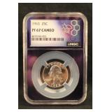 1963 PF67 Cameo Washington Silver Quarter