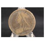 1899 Queen Victoria British One Penny