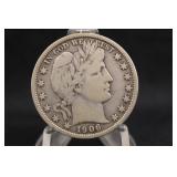 1906-P Barber Silver Half Dollar