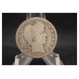 1909-P Barber Silver Quarter