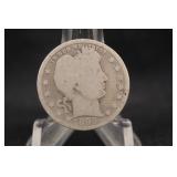 1899-P Barber Silver Quarter
