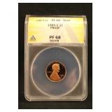 1985-S PF68 DCAM Lincoln Cent Certified