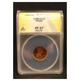 1980-S PF67 Lincoln Cent Certified