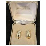 18K Gold over Silver Earrings  5.5g  B2