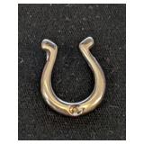 .925 Silver Horseshoe Pendant   .7g  B2