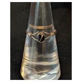 Unmarked Silver and Onyx Ring Size 6   .8g   B2