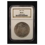 1897-P MS63 NGC Certified Morgan Silver Dollar