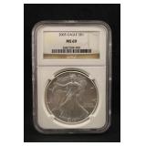 2005 MS69 1oz .999 Silver American Eagle