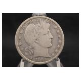 1894-S Barber Silver Half Dollar