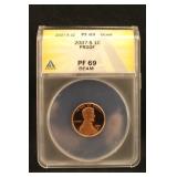 2007-S PF69 DCAM Lincoln Cent Certified