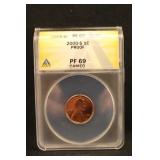 2000-S PF69 Cameo Lincoln Cent Certified