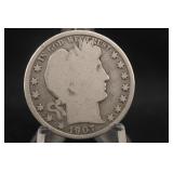 1907-O Barber Silver Half Dollar