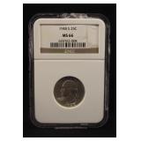 1948-S NGC MS66 Washington Silver Quarter