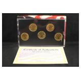 2002 Gold Edition State Quarter Set