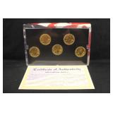 2001 Gold Edition State Quarter Set