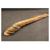 Roll of Lincoln Head Wheat Pennies