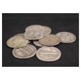 Lot of 10 90% Silver Pre-64 Mercury Dimes