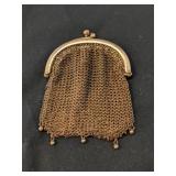Antique French or German Gold Mesh Coin Purse