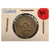 1946-P Cuba "Cinco Centavos"