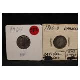 Lot of 2 Silver Dimes