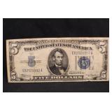 1934-A $5 Lincoln Silver Certificate