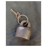 Antique Scandinavian Cast Iron Padlock with
