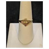 10K Black Hills Gold Ring Sz 8+