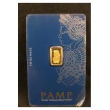 PAMP 1-Gram .9999 Gold Bar