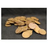 Lot of 80 Unsearched Wheat Cents