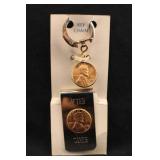 Lincoln Head Cent Key Chain & Cash Clip