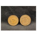Lot of 2 1907 Indian Head Cents