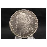 1897 Uncirculated Proof Like Morgan Silver Dollar