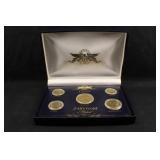 1999 U.S Mint 24Kt Gold Plated U.S Currency Set