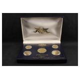 1999 U.S Mint 24Kt Gold Plated U.S Currency Set