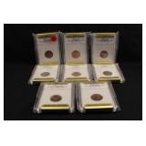 Lot of 8 Certified Pennies