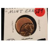 Off Center Strike Penny Error