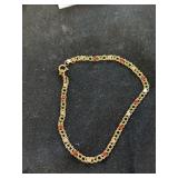 10k Gold 7" Bracelet  1.7g