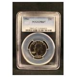1961-P PR67 Washington Silver Quarter