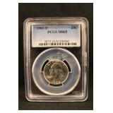 1963-D MS65 Washington Silver Quarter