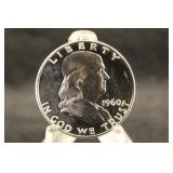 1960 Proof Franklin Silver Half Dollar