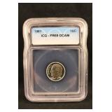 1961 PR69 Roosevelt Silver DIme