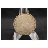 1937 Nazi Germany 2 Reich Mark Silver Coin
