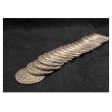 Lot of 20 Mixed Date 90% Silver Half Dollars