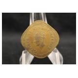 1944 British India 2 Annas Coin