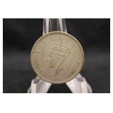 1941 British India Silver 1/2 Rupee