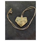 Leaf Necklace on 15" Chain